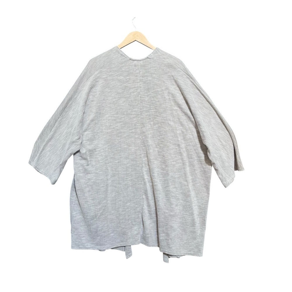 Donni (sold at Revolve) Ribbed Gray Open Cardigan Sweater Coat – OSFA Plus (NWT) - Picture 5 of 9